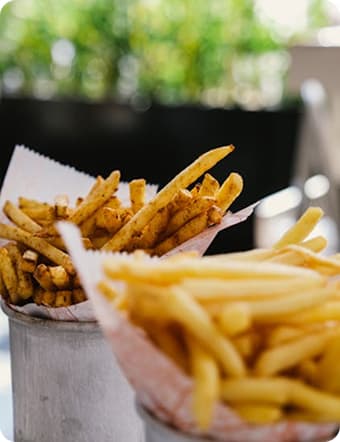 Crystal Frites - Restaurant friterie brasserie familiale utilisant Komeat